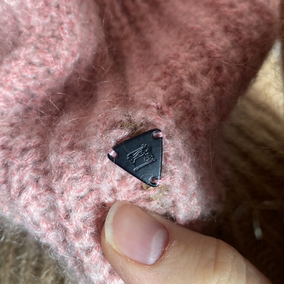 Scotch & Soda OK Bye Selina mohair blend colorblock high neck fuzzy sweater XS - Picture 12 of 16